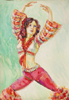 Федосеенко Аделина - Кубинский танец - 1978 (б., акв.)